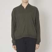 sohi/ウォッシャブルウール天竺ジップアップカーデ